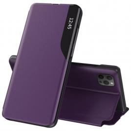 Husa tip carte iphone 12 pro max, efold book view, purple