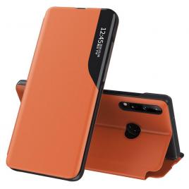 Husa tip carte samsung galaxy a20s, efold book view, orange