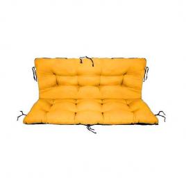 Set perne decorative pentru mobilier paleti, perna sezut 120x70 cm + perna spate 120x40 cm culoare galben