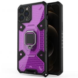 Husa antisoc iphone 12 pro max, honeycomb armor, rose violet