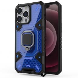 Husa antisoc iphone 13 pro, honeycomb armor, albastru