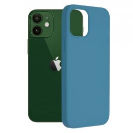 Husa iphone 12   12 pro, soft edge silicone, denim blue