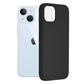 Husa iphone 13, soft edge silicone, negru