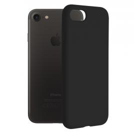 Husa iphone 7   8   se 2 (2020), soft edge silicone, negru