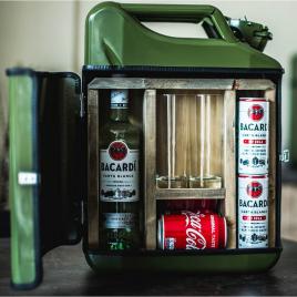 Mini bar mix in forma de canistra - verde