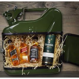 Mini bar whisky in forma de canistra - negru