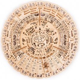 Puzzle 3d din lemn calendar mayan