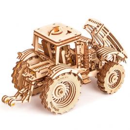 Puzzle 3d din lemn tractor