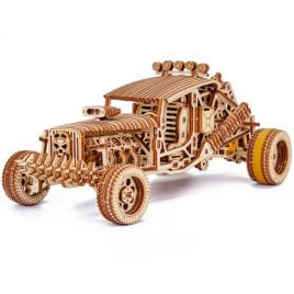 Puzzle 3d mecanic din lemn masina mad buggy