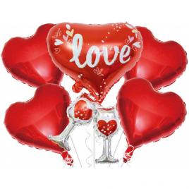 Set 5 baloane valentine's day