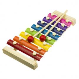 Jucarie, xilofon, multicolor, model simplu, 20 x 16 cm