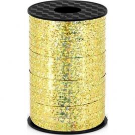Rola panglica decorativa auriu holografic lungime 225m latime 5mm