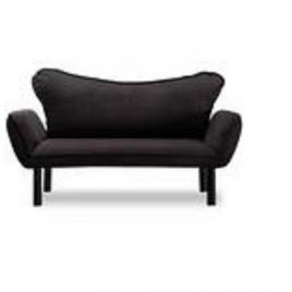 Canapea cu brate reglabile Chatto neagra 156*80*80 cm