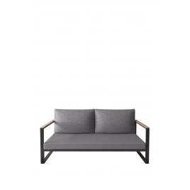 Canapea  cu 2 locuri Kobalt gri 126*60 cm