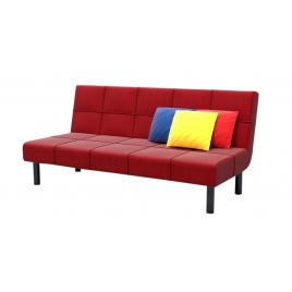 Canapea extensibila cu 3 locuri  perne decor incluse Mira rosu180*55 cm