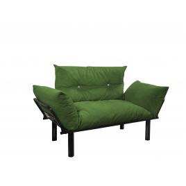 Canapea fixa cu 2 locuri Ada verde125*60 cm