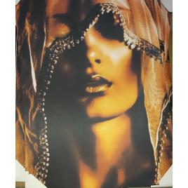 Tablou cu iluminare LED  60x90 cm femeie cu capul acoperit