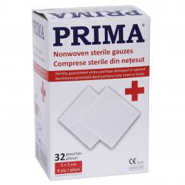 Comprese Sterile pliate in 8, 5X5cm, 32 plicuri/cutie