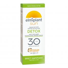 Crema de fata cu protectie solara Elmiplant Sun Detox SPF 30, 50 ml