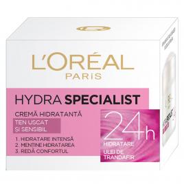 Crema hidratanta multi-protectoare de zi L'Oreal Paris Triple Active pentru ten uscat si sensibil, 50 ml