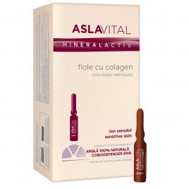 Fiole cu colagen Aslavital, 10 buc x 2 ml