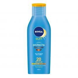 Lotiune cu protectie solara si bronzare Nivea Sun Protect & Bronze SPF 20, 200 ml