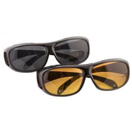 Set 2 perechi ochelari pentru condus ziua/noapte, HD VISION, unisex