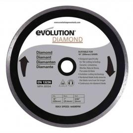 Disc diamantat pentru fierastrau circular evolution evorageblade255diamond-1619, o255x25.4 mm