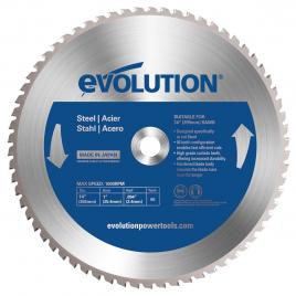 Disc pentru fierastrau circular, taiere otel evolution evom355tct-66cs-0507, o355 x 25.4 mm, 66 dinti