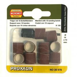 Set cilindri de slefuire proxxon  prxn28978,  o14 mm, granulatie k120, 11 piese