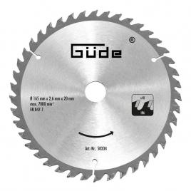 Disc pentru fierastrau circular, taiere lemn guede gude58334, o165x20 mm, 48 dinti