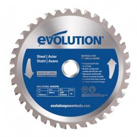Disc pentru fierastrau circular, taiere otel evolution evom180tct-36cs-0415, o180 x 20 mm, 36 dinti