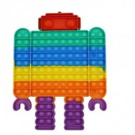 Jucarie senzoriala antistres pentru copii, pop it now, robot urias, multicolor, model 3