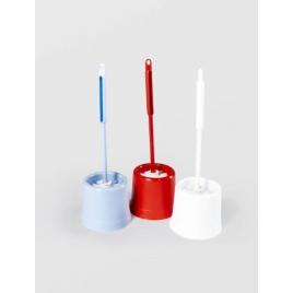 Perie pentru toaleta cu suport, sterk din plastic, 37cmx12cm diverse culori