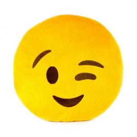 Perna decorativa mct emoji, flirt 30x30 cm, galben