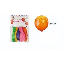 Set 5 bucati de baloane multicolore, mirific party, dimensiune 35 cm, rj1067