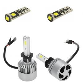 Bec led H1 (set 2 bucati), Ventilator Cip, Putere 100 w, 16000 Lumeni per set+CADOU BECURI