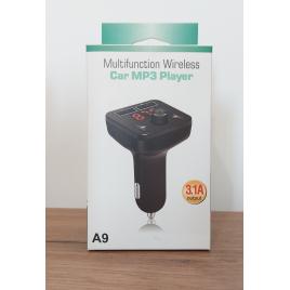 Modulator FM A9 Bluetooth, microSD, 2 x USB incarcare 3.1A
