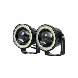 Set 2 Proiectoare cu Lupa LED Angel Eyes 76mm222