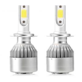 Set 2 led auto h7 36w 3800 lumeni 6000k tc6