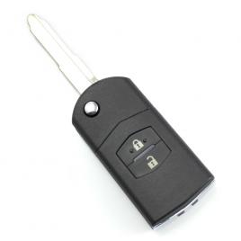 Carcasa cheie tip briceag, 2 butoane, model original, Mazda, negru1544