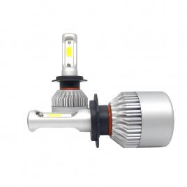 Kit 2 leduri cu ventilator H4 ,led headlight 2 faze 12v-24v 72w 7600lm 6000k