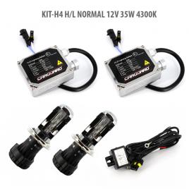 Kit xenon H4 H/L normal 12V 35W 4300K
