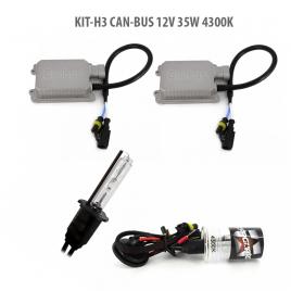 Kit xenon h3 canbus 12v 35w 4300k