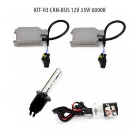 Kit xenon h3 canbus 12v 35w 6000k