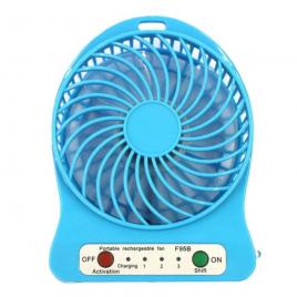 Mini ventilator portabil cu acumulator si lanterna