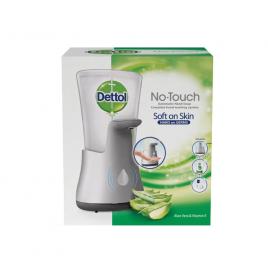 Dispenser de sapun cu senzor Dettol 28431351, Sapun lichid 250 ml, Aloe Vera