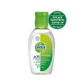 Gel dezinfectant pentru maini Dettol, efect antibacterian, 50 ml