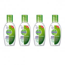 Pachet 4 x Gel dezinfectant pentru maini Dettol 50 ml