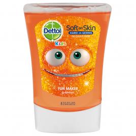 Rezerva sapun lichid antibacterian Dettol Kids No Touch cu Grepfruit pentru dozatorul automat cu senzor, 250 ml